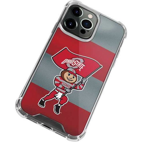 Ohio State University OSU Buckeyes Flag iPhone 13 Pro Max Clear Case